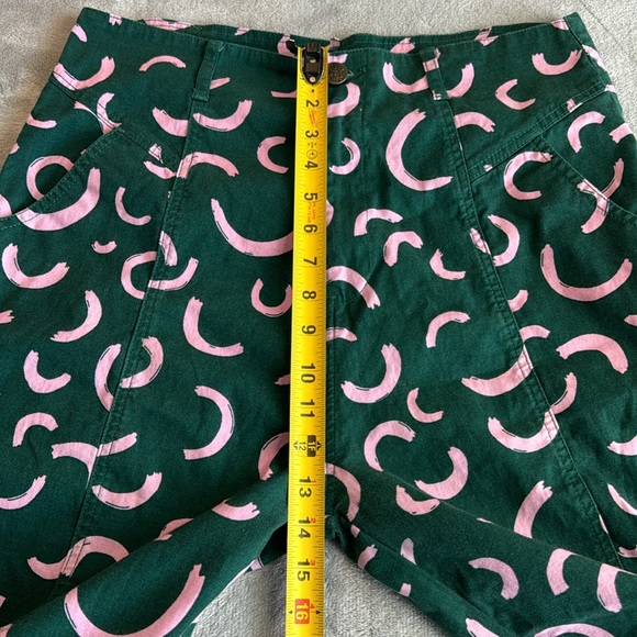Lucy & Yak Camden Trousers Organic Cotton Watermelon Print Green Size 34 - Picture 14 of 16